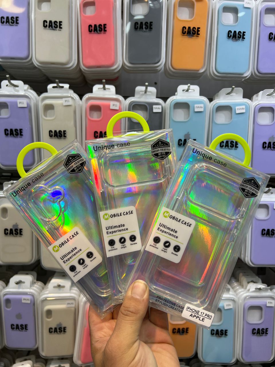 كاور Unique case آیفون iPhone 17 مدل دور ژله ای پشت طلق