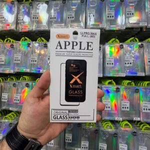 گلس گوشی شیشه ای XMART مدل Full Cover 9D ESD اورجینال (مناسب برای مدل آیفون)